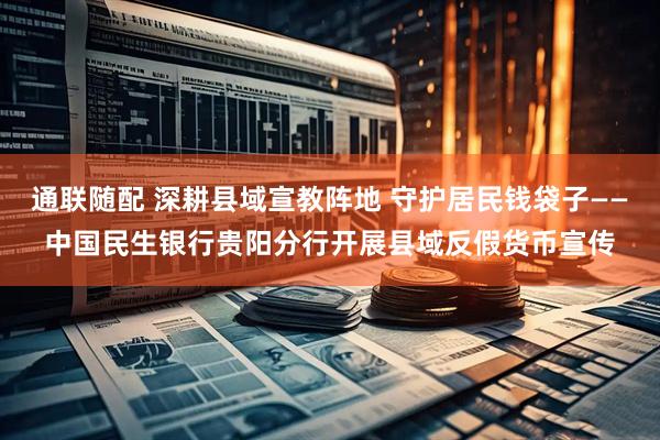 通联随配 深耕县域宣教阵地 守护居民钱袋子——中国民生银行贵阳分行开展县域反假货币宣传