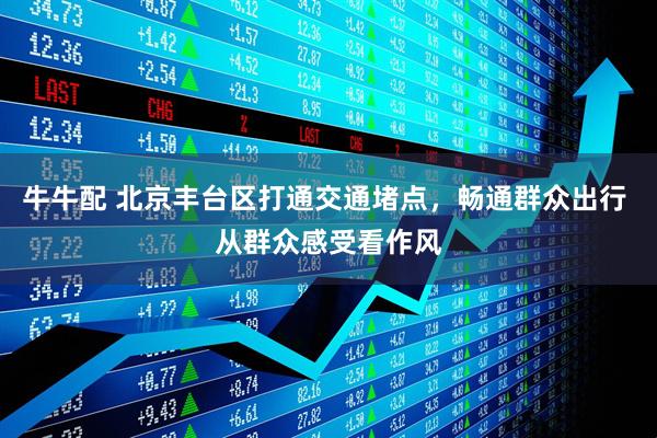 牛牛配 北京丰台区打通交通堵点，畅通群众出行 从群众感受看作风